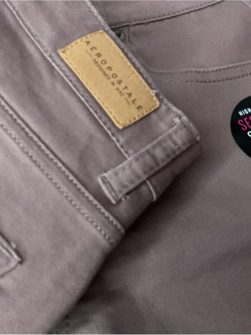 Aeropostale Mauve/Taupe Denim Shorts